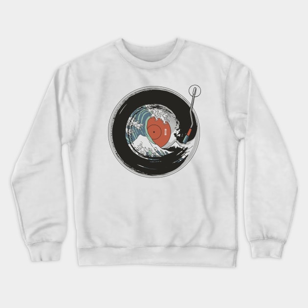 Enso Circle Vinyl Japanese Vintage by Tobe Fonseca Crewneck Sweatshirt by Tobe_Fonseca